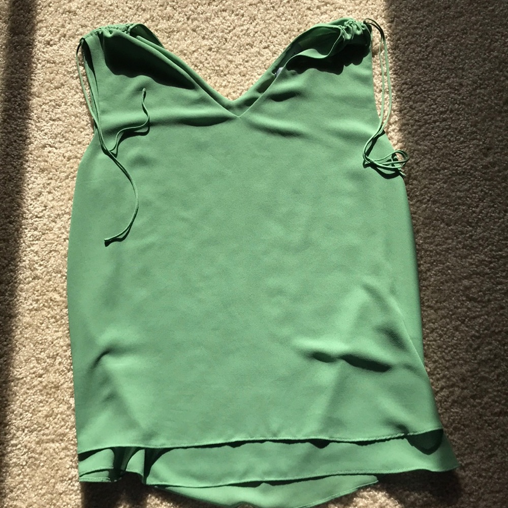 Green blouse